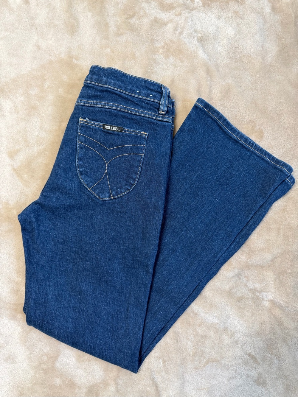 ROLLA'S Dallas Low Bootcut Dark Blue Jeans size 29